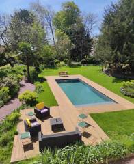 Vue sur la piscine