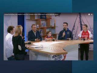 Le plateau de l'mission avec Nathalie Simon et ses invits